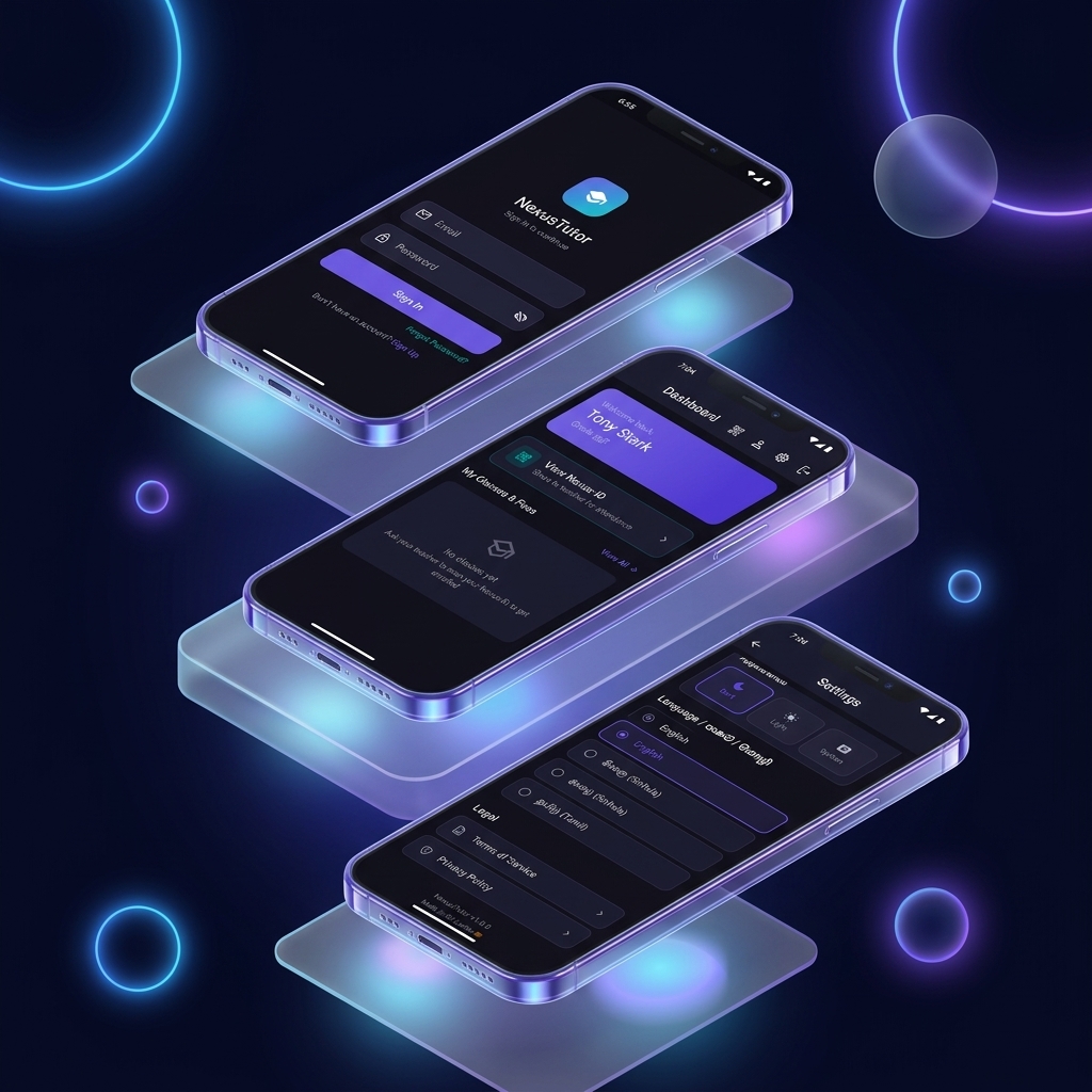 NexusTutor Dashboard Mockup